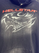 Moletom Hellstar Airbrushed Skull Black - Pronta Entrega