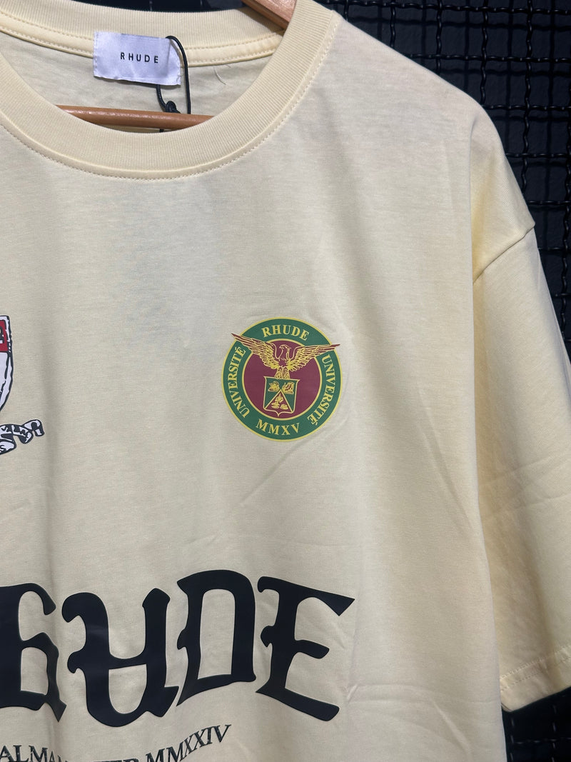 Camiseta Rhude White Runway Script - Pronta Entrega