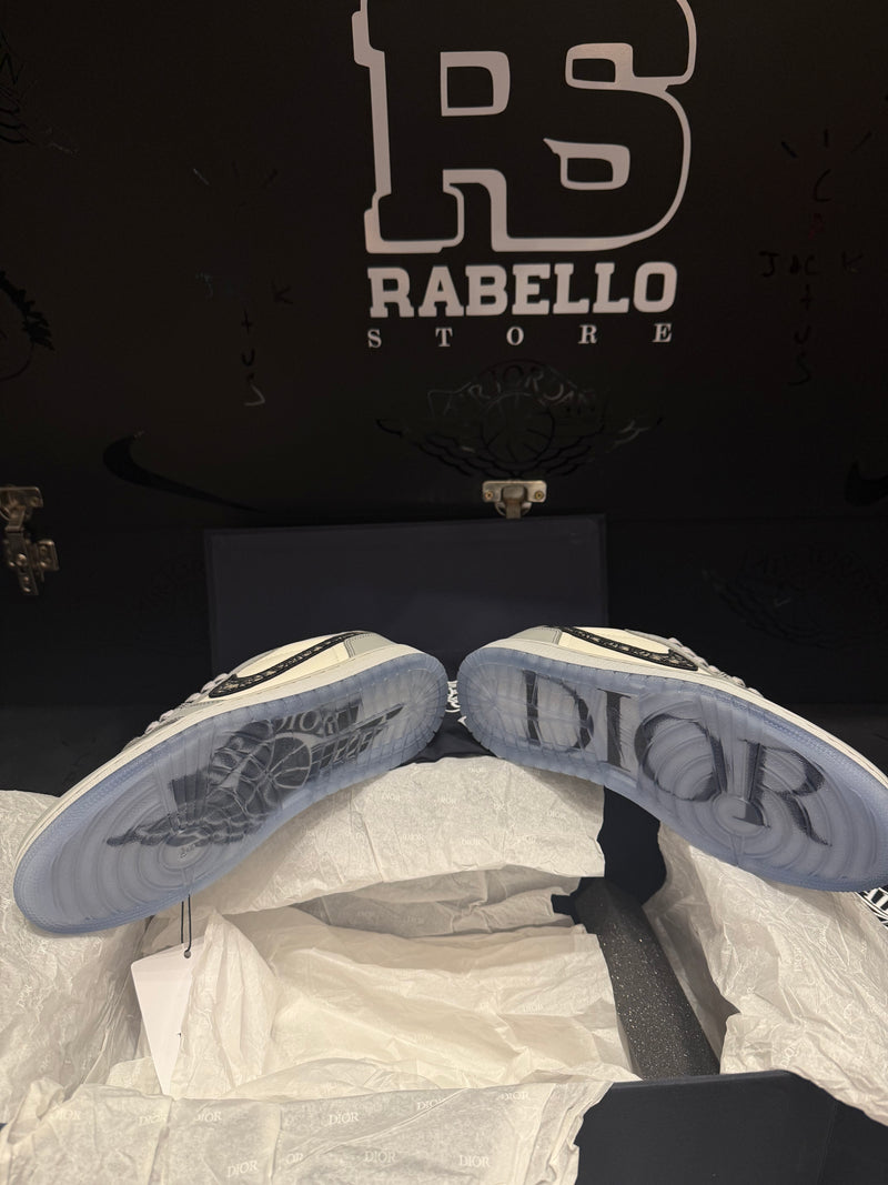 Tênis Nike Air Jordan 1 Low X Dior Grey - Pronta Entrega