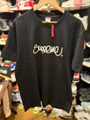 Camiseta SUPREME Handstyle Tee Preta - Pronta Entrega