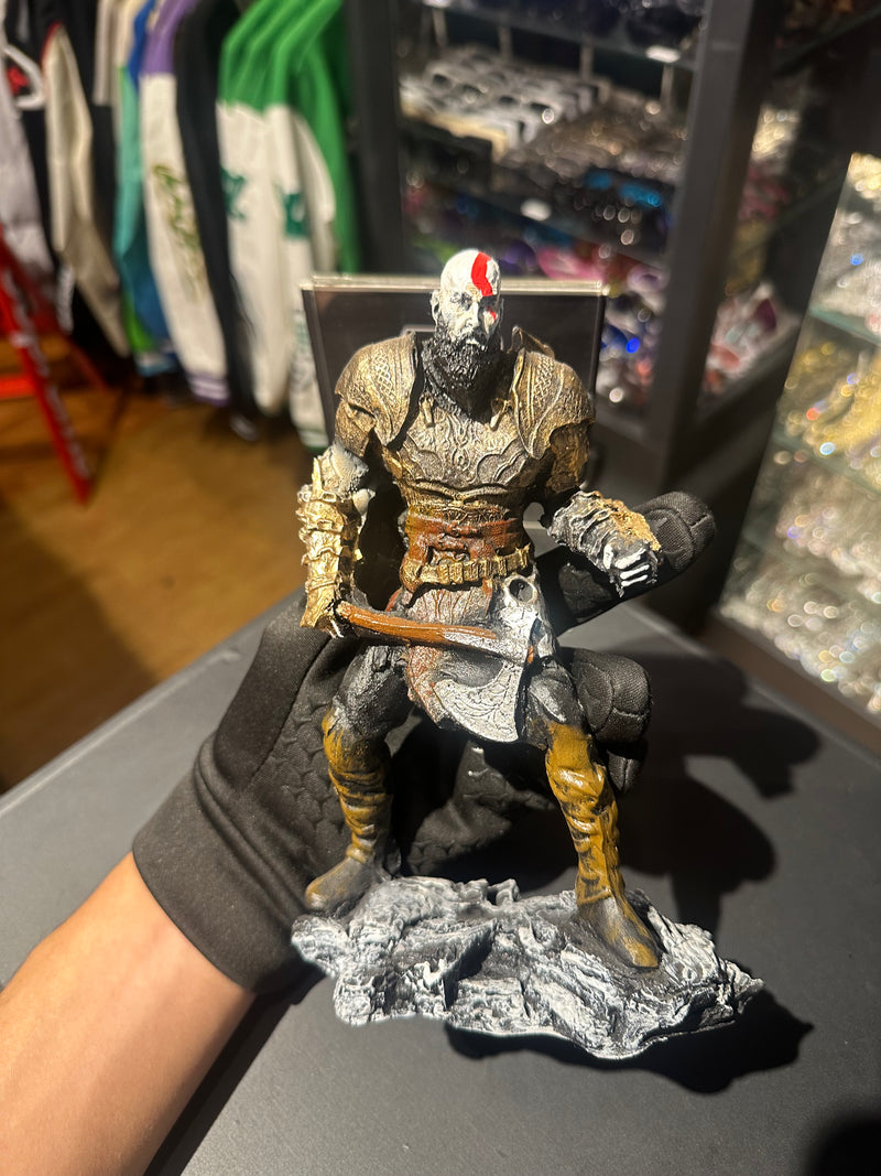 Boneco de ResinaGod Of War 4 Kratos com Armadura 20cm Resina - Pronta Entrega