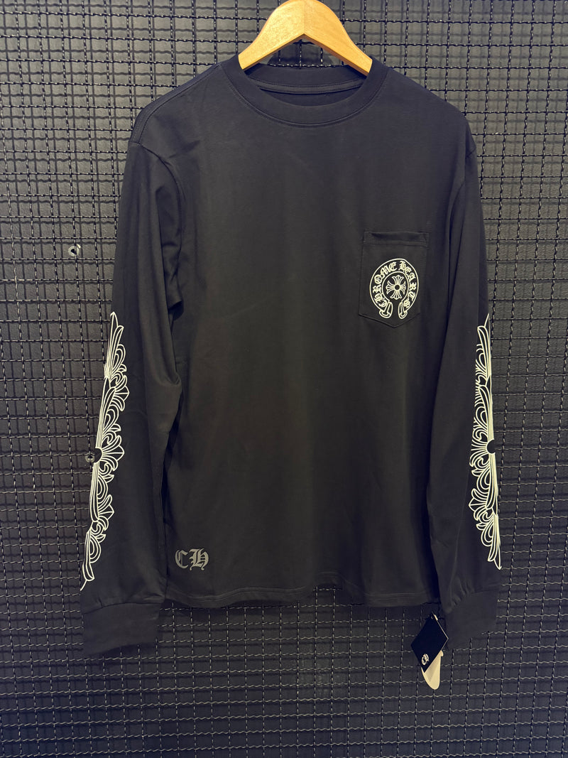 Chrome Hearts x Comme des Garçons Cross Long Sleeve Black - Pronta Entrega