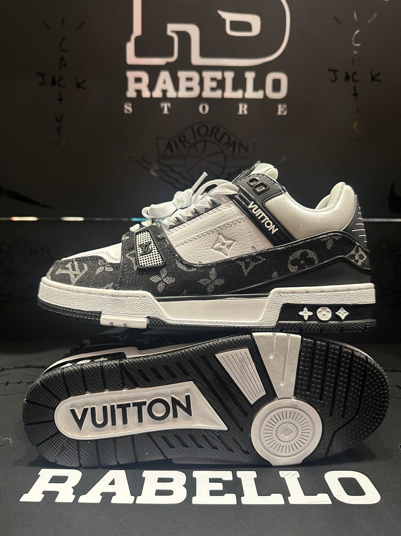 Tênis Louis Vuitton LV Trainer Black White - Pronta Entrega