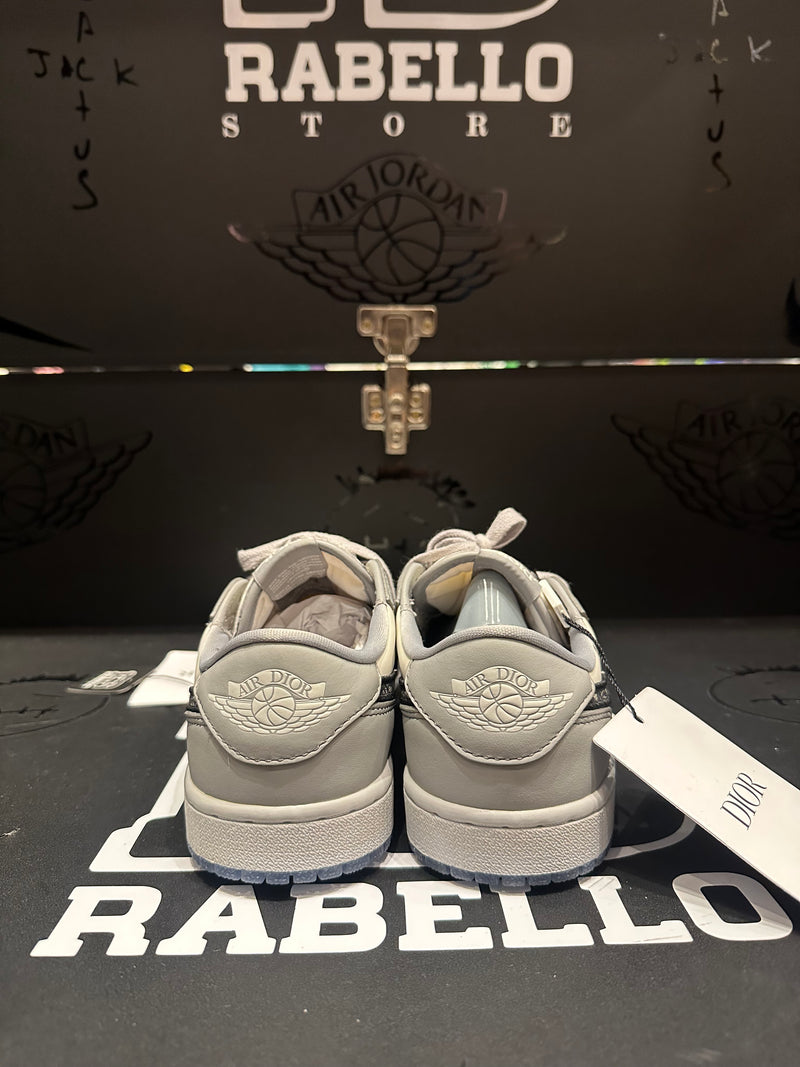Tênis Nike Air Jordan 1 Low X Dior Grey - Pronta Entrega
