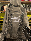 Conjunto Nike x Corteiz Refletivo Cinza - Pronta Entrega