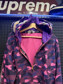 Jaqueta Bape Shark Camo Purple Duo Hoodie  - Pronta Entrega