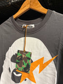 Camiseta BAPE Heron Preston Cinza - Pronta Entrega