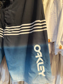 Short Oakley Surf Praia Logo Preto Azul - Pronta Entrega