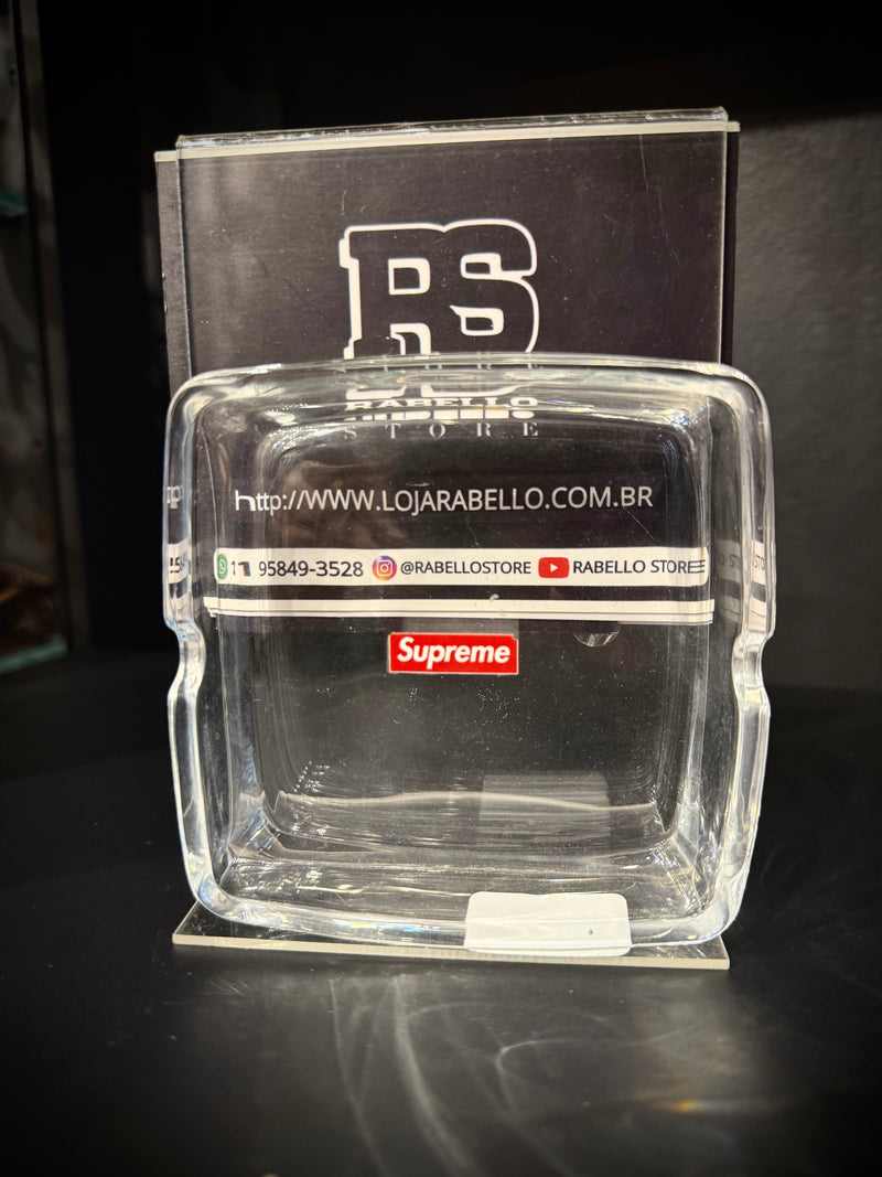 Cinzeiro Supreme Transparente Vidro - Pronta Entrega