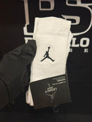 Meia Nike Air Jordan Cano Alto White/Black - Pronta Entregal