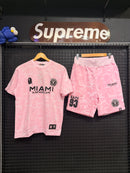 Conjunto Bape x Inter Miami Camiseta + Short Pink - Pronta Entrega