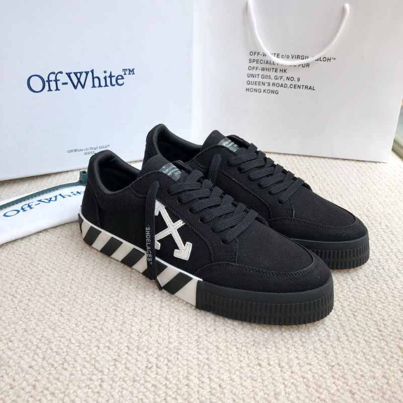 Tênis Off-White Vulcanized Low Canvas Black - ENCOMENDA