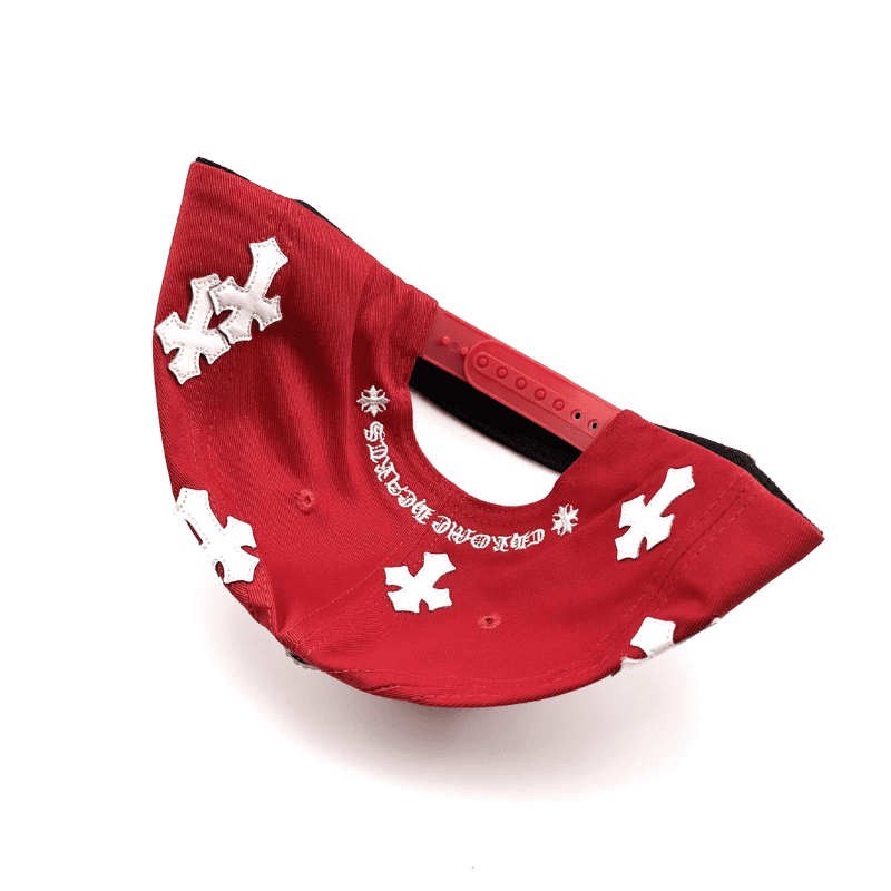 Boné Chrome Hearts Cross Patch Vermelho - Encomenda