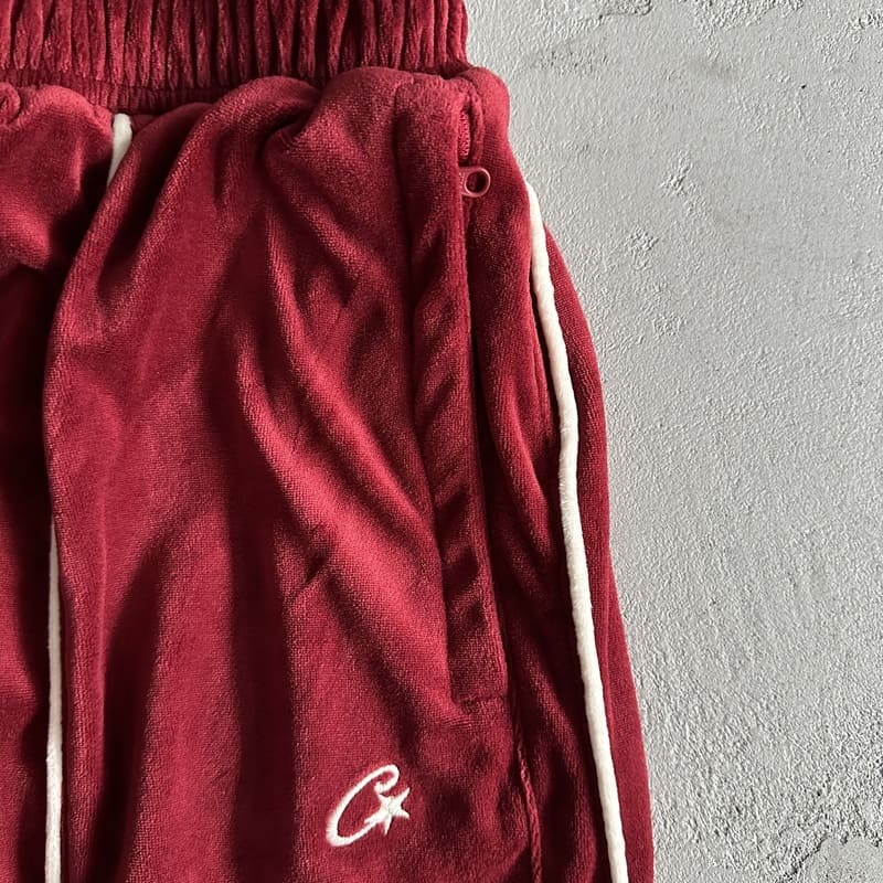 Calça Veludo Corteiz Vermelha - Encomenda