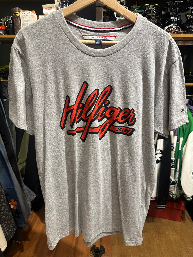 Camisa Tommy Hilfiger Jeans Gray/Red- Pronta Entrega