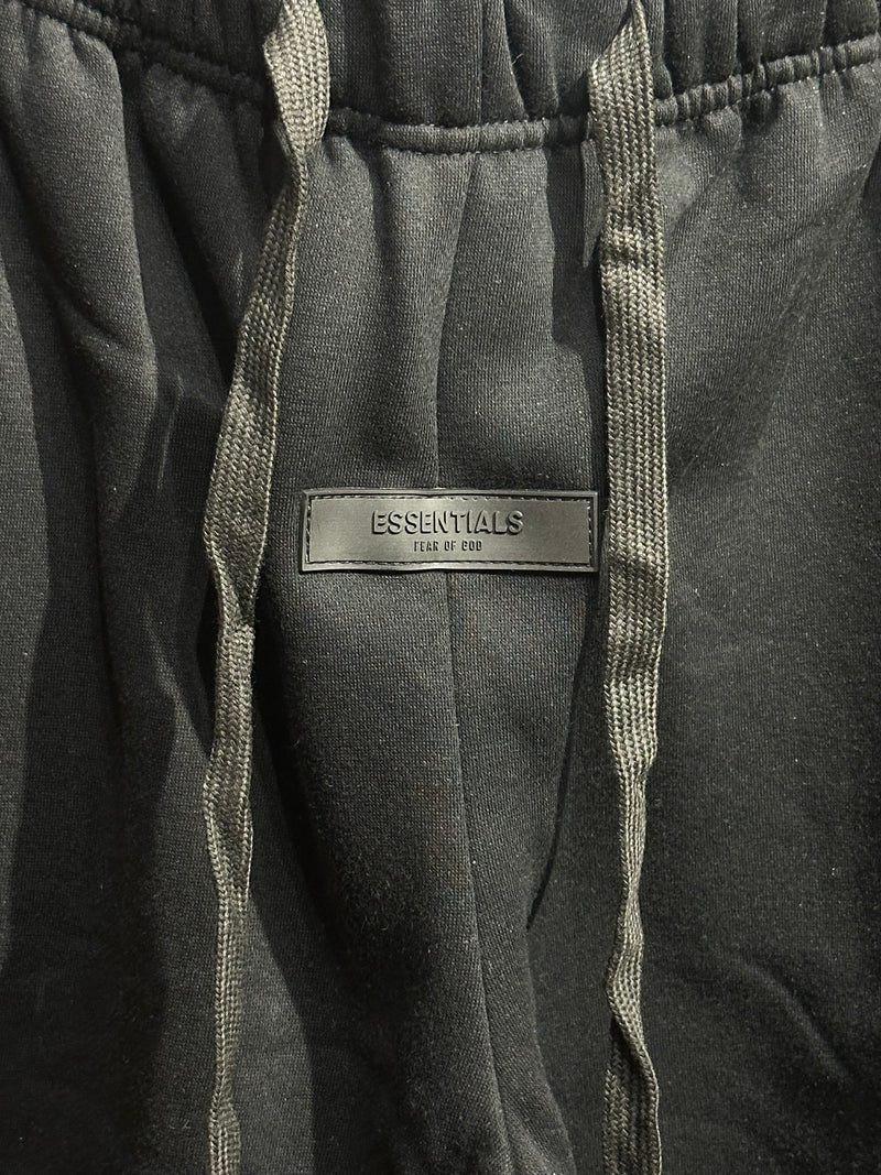 Calça Essentials Black Logo Black - Pronta Entrega