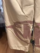 Calça Sarja Minus Two Bege Logo Marrom - Pronta Entrega