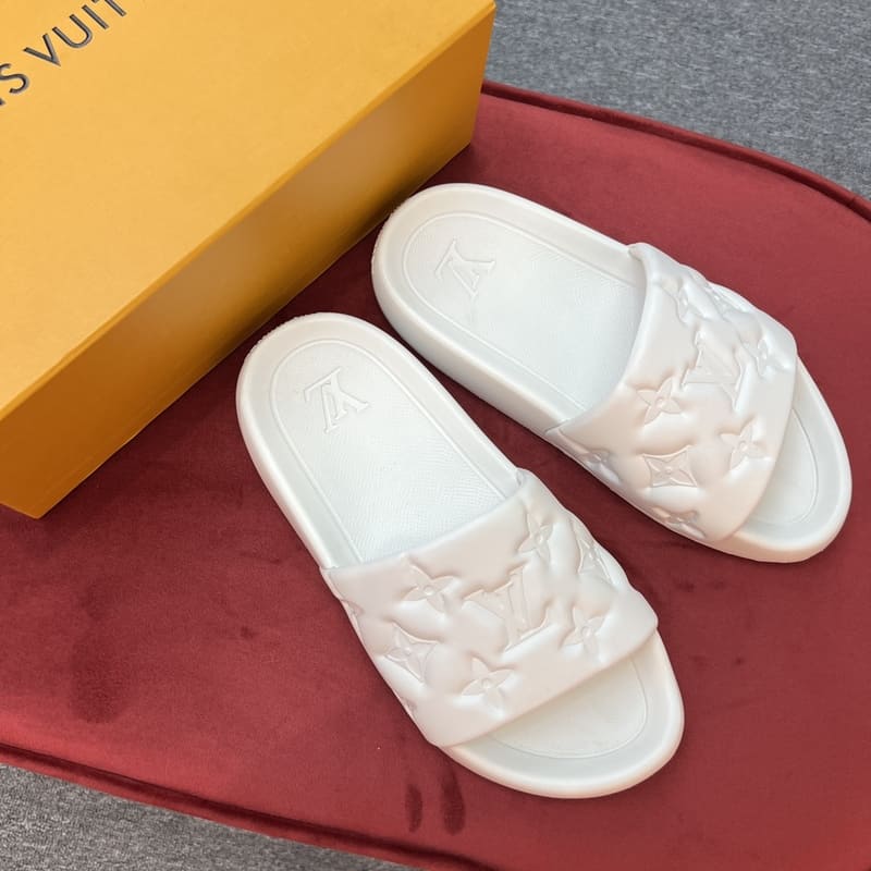 Slide Louis Vuitton Waterfront Branco - Encomenda