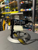 Óculos Palm Angels Preto Lente Transparente Amarelo - Pronta Entrega