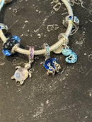 Bracelete Pandora Prata Com Berloques - Pronta Entrega