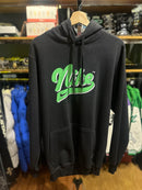 Moletom com Gorro Nike Black Logo Verde - Pronta Entrega