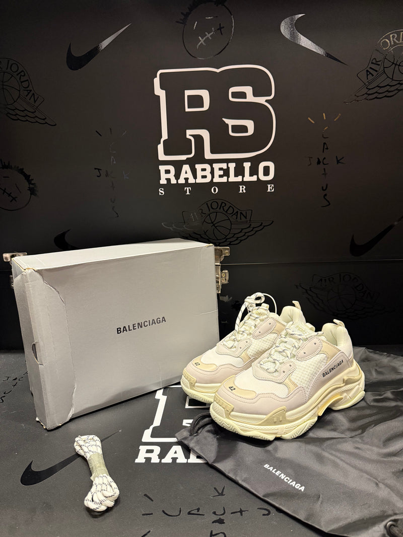 Tênis Balenciaga Triple S Beige White - Pronta Entrega