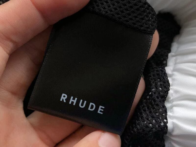 Rhude Side Logo Shorts Black - Encomenda
