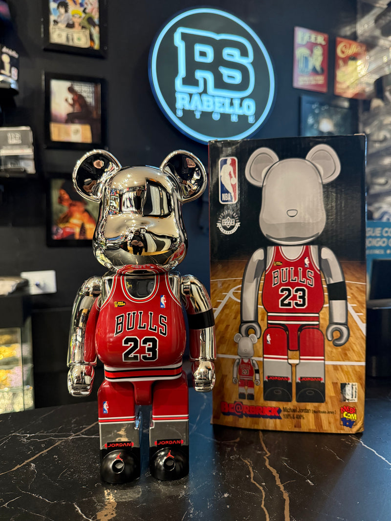 Bearbrick Michael Jordan 1998 Last Shot 400% Medicom Toy Be@Rbrick 2023 Limited Boneco Colecionável 28cm - Pronta Entrega