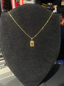 Corrente Banhada Pingente Cruz 25 CM - Pronta Entrega