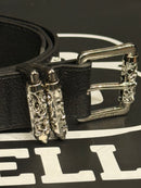 Cinto Chrome Hearts 100 CM Couro White Cruz - Pronta Entrega