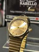 Relógio Casio Quartz Premium Fundo Gold - Pronta Entrega