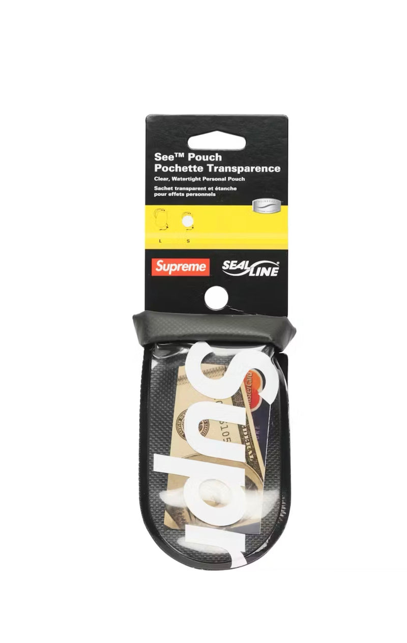 Supreme SealLine See Pouch Pochette Transparence Large Black - Pronta Entrega