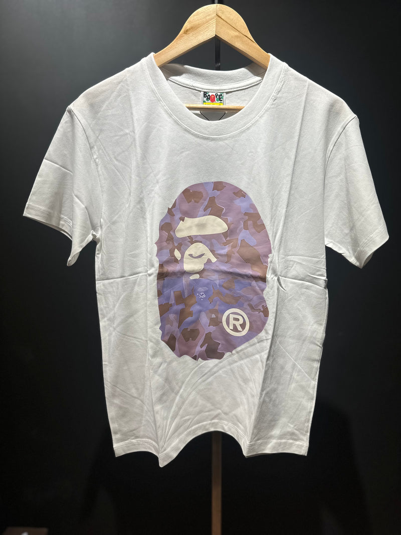 Camiseta BAPE Big Ape Head Tee Branca - Pronta Entregar