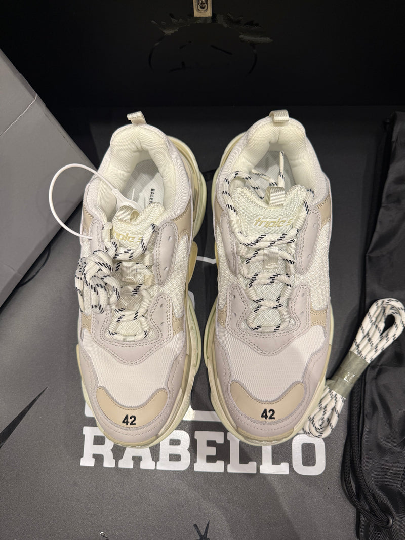 Tênis Balenciaga Triple S Beige White - Pronta Entrega