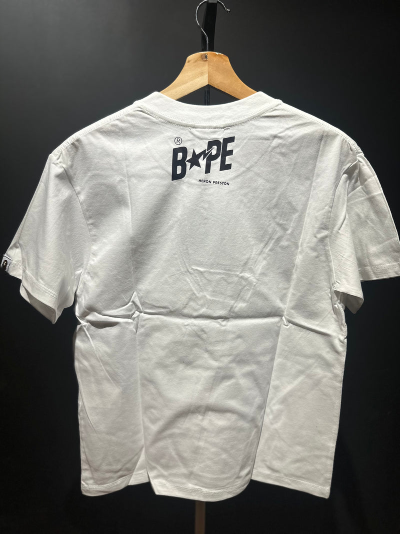 Camiseta BAPE Heron Preston Branca - Pronta Entregar