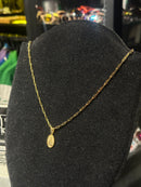 Corrente Cartier Banhada Pingente Nossa Senhora 30 CM - Pronta Entrega