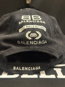 Boné Balenciaga Preto Aba Curva Cortada MultiLogo - Pronta Entrega