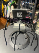 Óculos Off-White Retangular Preto Recortado Logo Dourado Lente Fume  - Pronta Entrega