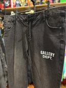 Calça Gallery Dept. Jeans Preto Lavado Logo Costas - Pronta Entrega