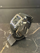 Relógio Cartier Santos Quartzo Silver Fundo Black - Pronta Entrega