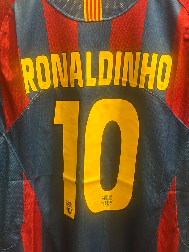 Camisa Vintage Nike Barcelona Season 05/06 Ronaldinho Gaúcho