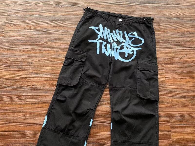 Calça Minus Two Cargo Preto/Azul - Encomenda