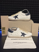 Tênis Golden Goose Super-Star White Blue Star - Pronta Entrega