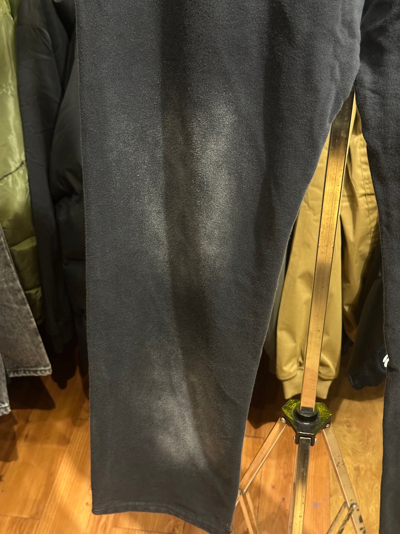 Calça Hellstar Moletom Destonado Preto/Vermelho - Pronta Entrega