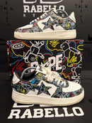 Tênis Bape Sta Low Medicom Toy Bearbrick Camo Black - Pronta Entrega