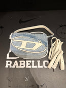 Bolsa Diesel Feminina 1DR Crossbody Jeans Marinho - Pronta Entrega