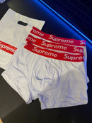 Supreme Pack Cueca Boxer 3 Peças Branca - Pronta Entrega