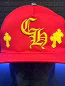 Boné Chrome Hearts Red Yellow - Pronta Entrega