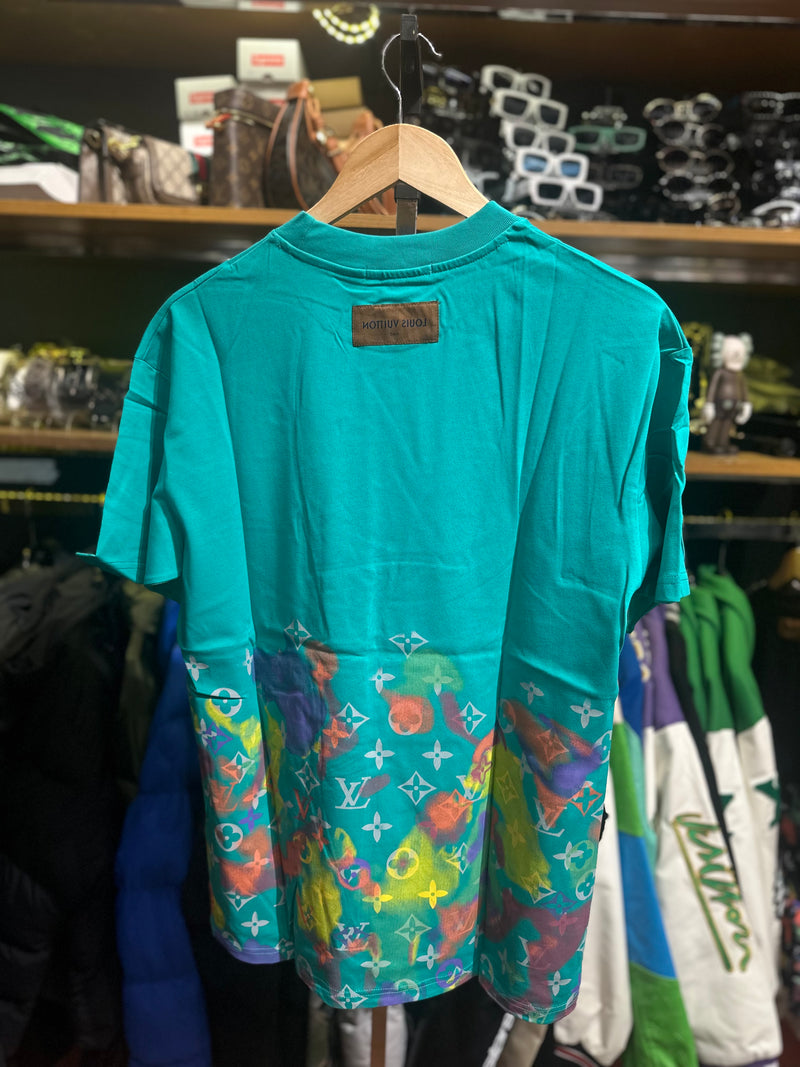 Camiseta Louis Vuitton Verde Multicolor - Pronta Entrega
