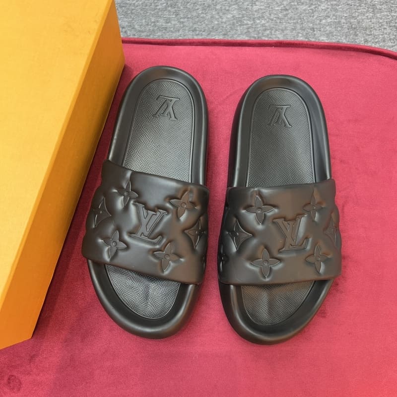 Slide Louis Vuitton Waterfront Preto - Encomenda